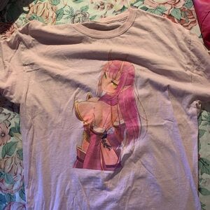 Blend Complex Women’s Pink Graphic Short Sleeve T-Shirt Size Large